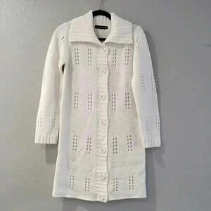 Christin Gerard Cardigan Sweater Front Button Closure